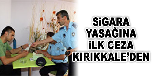 Sigara Yasağına İlk Ceza