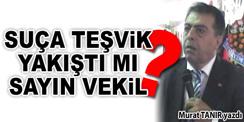 Vekil Suça Teşvik Etti
