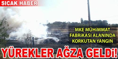 MKE Alanında Korkutan Yangın