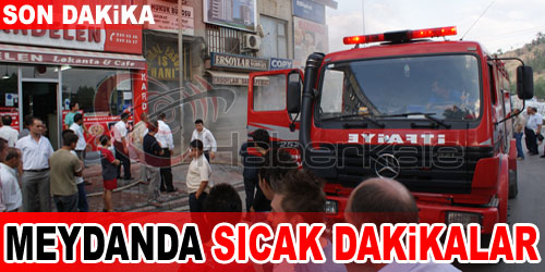 Meydanda Korkutan Yangın