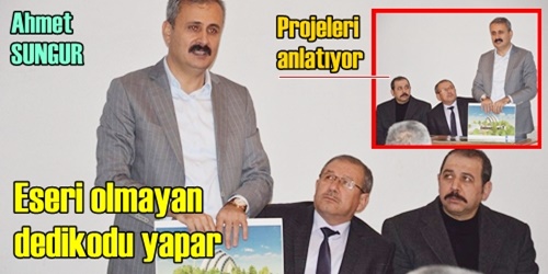 Eseri olmayan dedikodu yapar