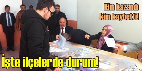 İşte ilçelerde durum!