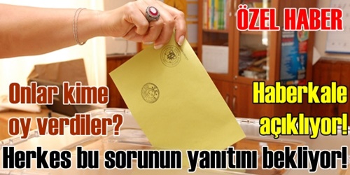 Onlar kime oy veriler?