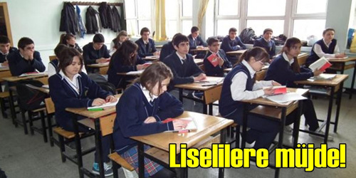 MEB`ten Lise Öğrencilerine Müjde