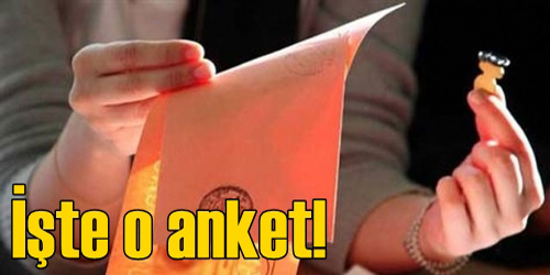 İşte Son Durum Anketi!