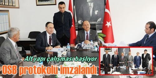 Alt yapı sözleşmesi imzalandı