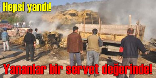 Saman Balyaları Kül Oldu