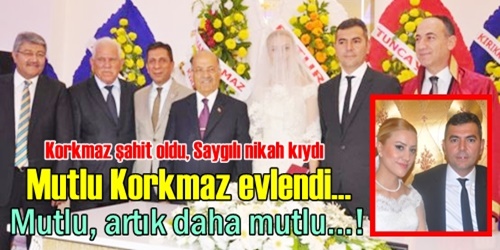 Mutlu Korkmaz evlendi
