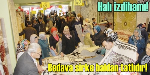 Halı izdihamı!