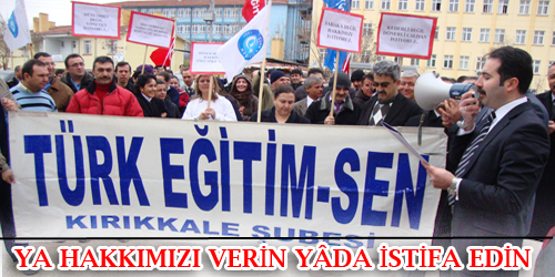 YA HAKKIMIZI VERİN YÂDA İSTİFA EDİN