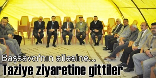 Taziye ziyaretine gittiler