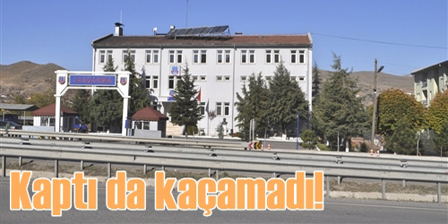 Kaptı ama kaçamadı!