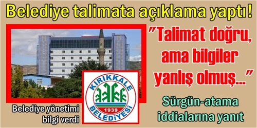 O talimat yanlış anlaşıldı!