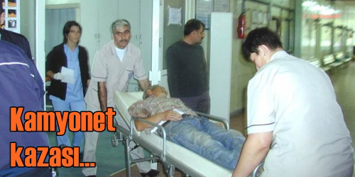 Kamyonet Devrildi: 2 Yaralı