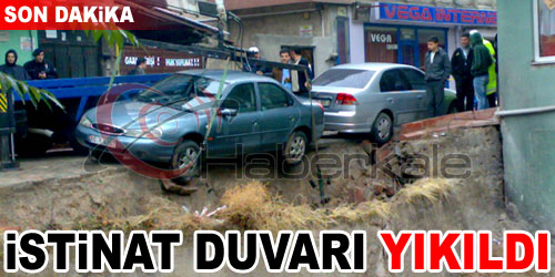 İstinat Duvarı Yıkıldı