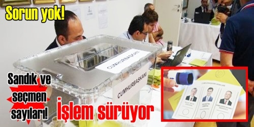 Oy verme işlemi sürüyor