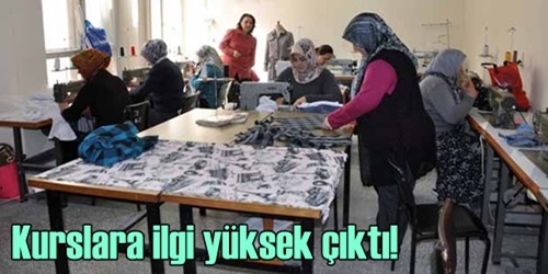 Kurslara ilgi yüksek