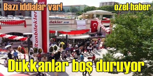 Dükkanlar Boş Duruyor