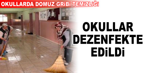 Okullarda Domuz Gribi Temizliği
