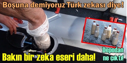 Benzin deposundan eroin çıktı