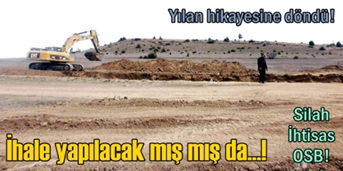 Alt yapı ihalesi yapılıyor