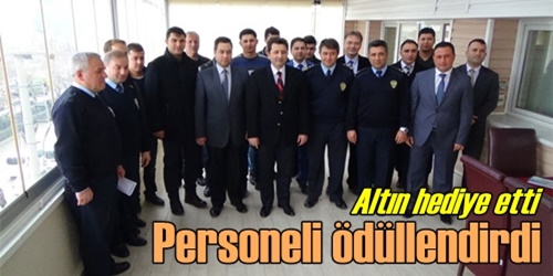 15 personele altın
