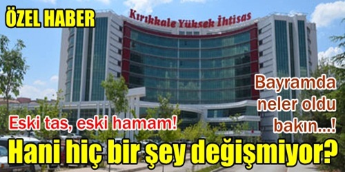 Hastane rezaleti!