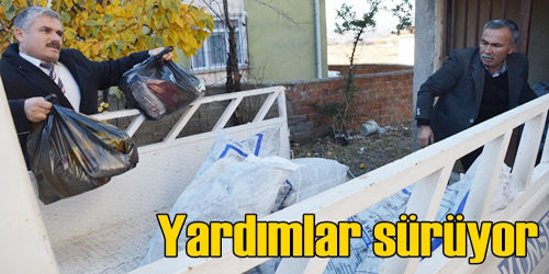   Yardımlarına devam ediyor