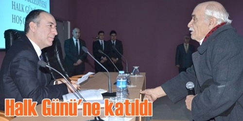 Halk gününe bu kez katıldı