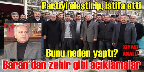 BARAN TEPKİ GÖSTERDİ