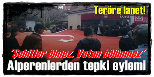 ALPERENLER ŞEHİT  POLİSLER İÇİN YÜRÜDÜ ..