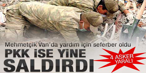 Van`da Hain Saldırı: 4 Asker Yaralı