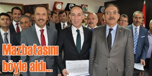 Saygılı mazbatasını aldı