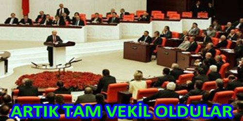 VEKİLLER YEMİN ETTİ