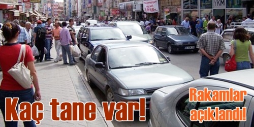 Kayıtlı araç sayımız 60 bin