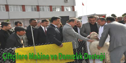 Çiftçilere Makine ve Damızlık Desteği