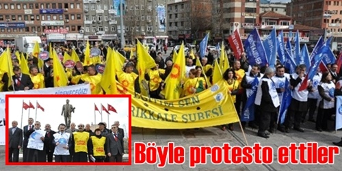 Tasarıyı böyle protesto ettiler