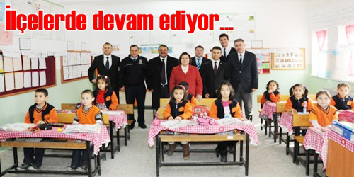 Çalışma İlçelerde Sürüyor