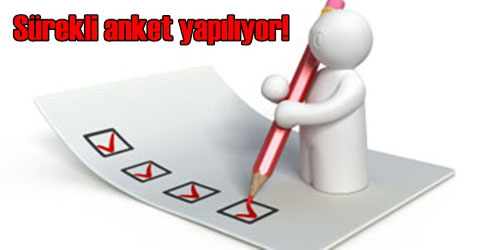 Sürekli Anketler Yapılıyor
