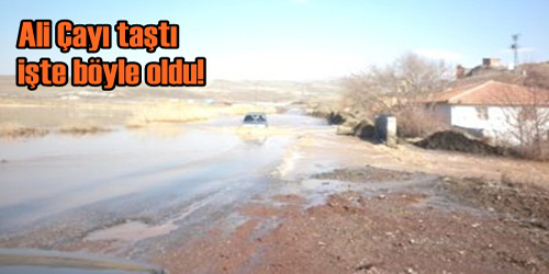 Kırıkkale`de Ali Çayı Taştı  