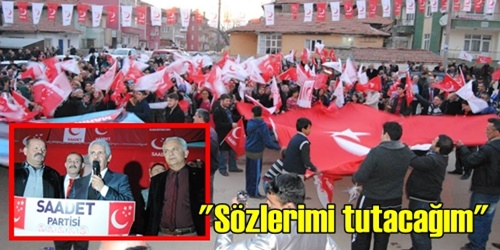 Sözlerimi tutacağım