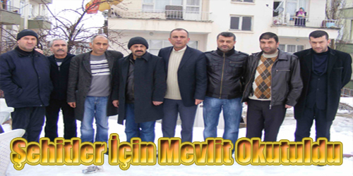 Şehitler İçin Mevlit Okutuldu