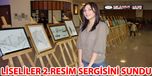 LİSELİLER 2.RESİM SERGİSİNİ SUNDU