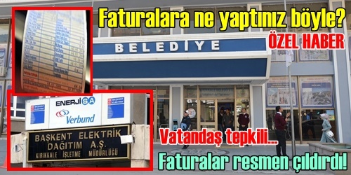 Faturalar çıldırmış olmalı!