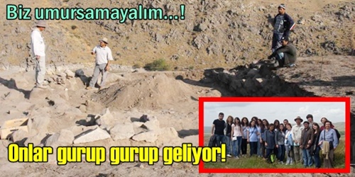 Japonlar kazı alanını gezdi!