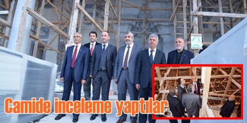 Camide inceleme yaptılar