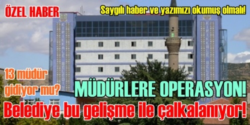Müdürler değişecek mi?