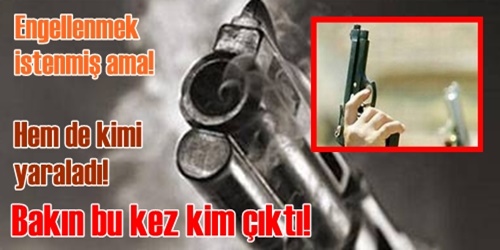 Kaza kurşunu polisi yaraladı