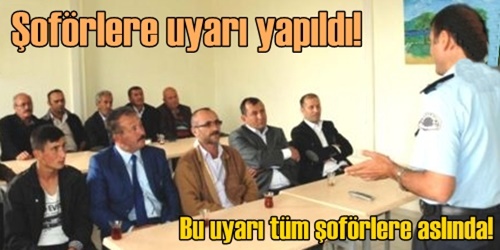 Servis şoförlerine uyarı