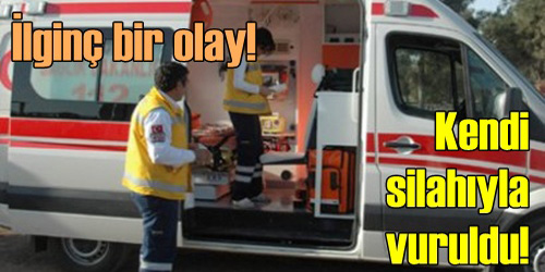 Yere Düşen Silah Ateş Aldı: 1 Yaralı